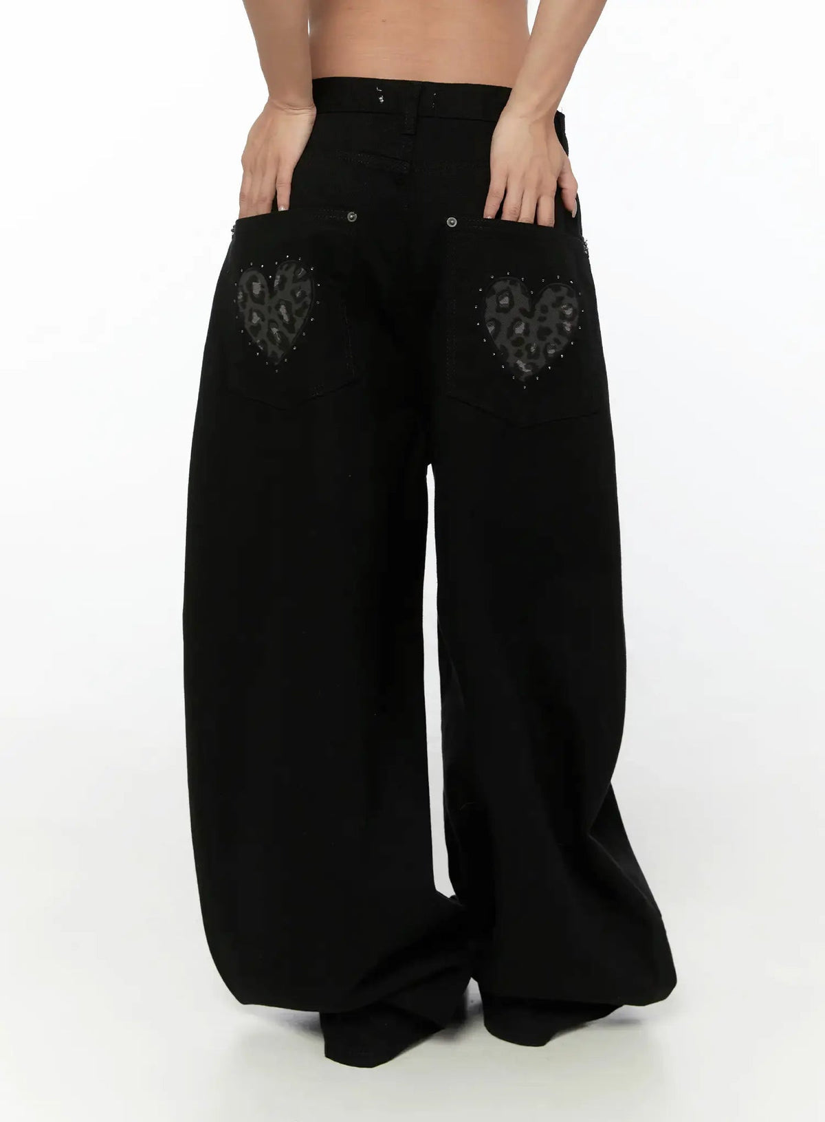 Heart Graphic Wide Pants