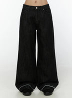 Dark Wash Baggy Jeans