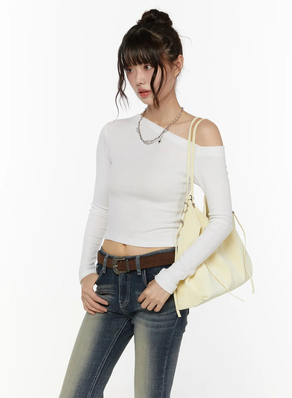 【🍇秋冬新色】Slide Off Shoulder Top