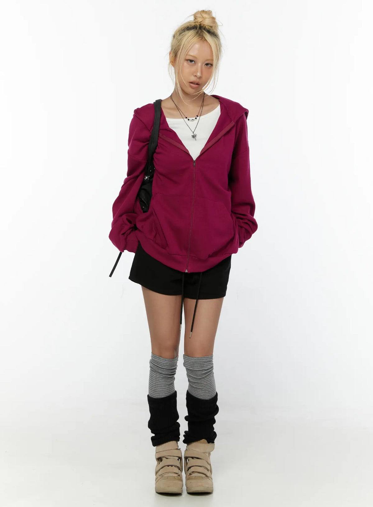【🍂拼色神褲】Colorblock A-Line Shorts