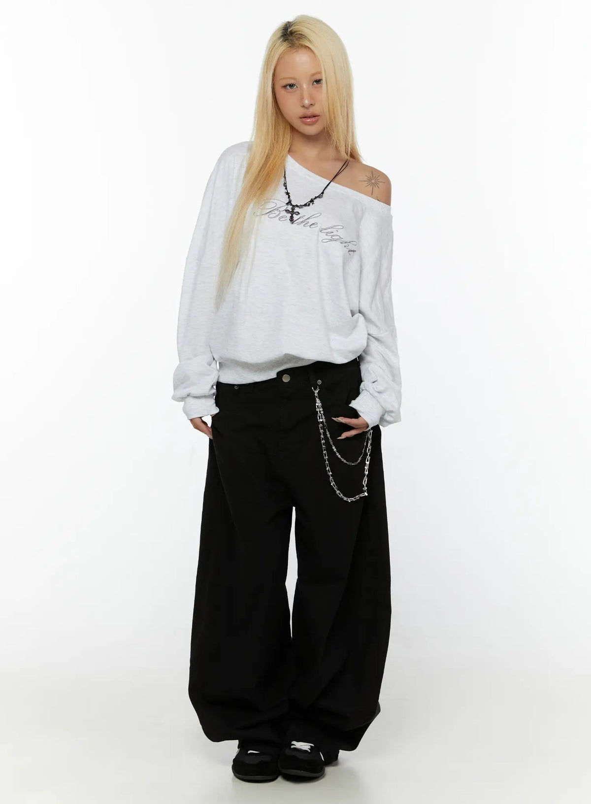 Heart Graphic Wide Pants
