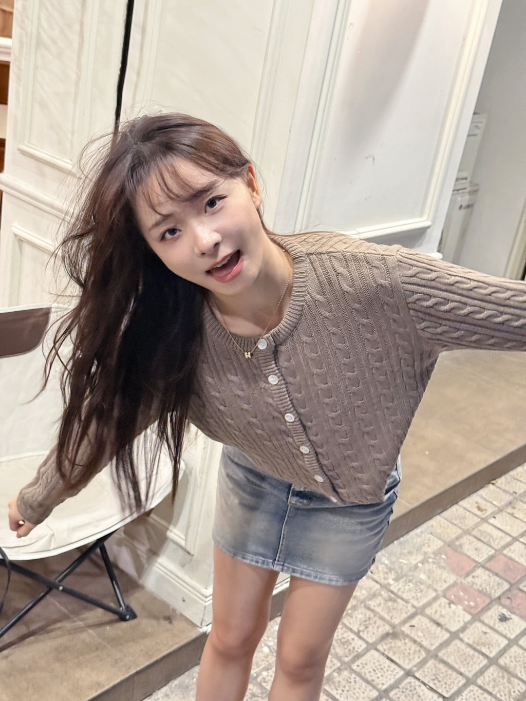 【Autumn/Winter Minimalist】Cable Cardigan 