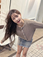 【Autumn/Winter Minimalist】Cable Cardigan 