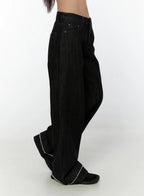Dark Wash Baggy Jeans