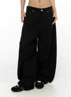 Heart Graphic Wide Pants