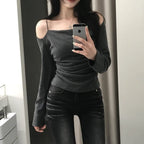 【🍇年末節日】Midnight Double Strap Top