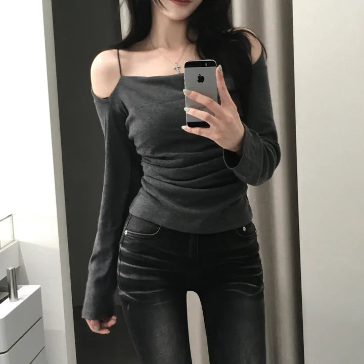【🍇年末節日】Midnight Double Strap Top