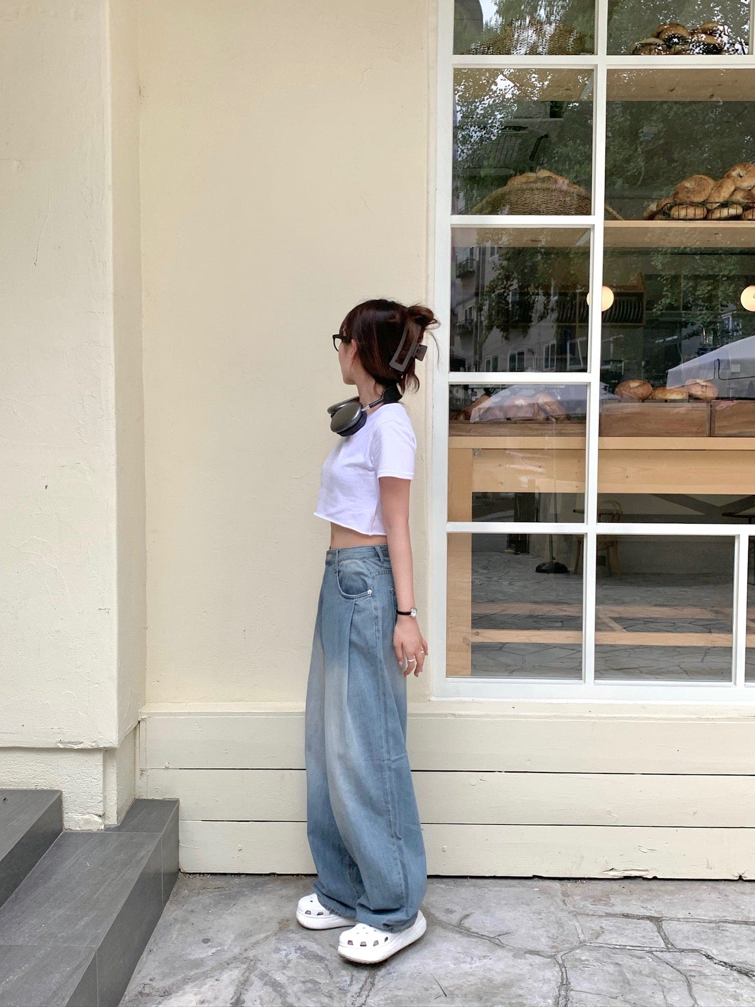[Summer Fabric] Fresh Pintuck Wide Denim