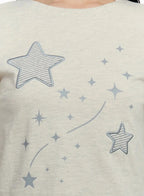 【層疊穿搭】Layered Star Patch Tee