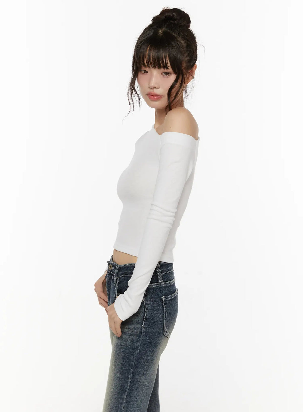 【🍇秋冬新色】Slide Off Shoulder Top