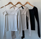 Opening Half Off Shoulder Top