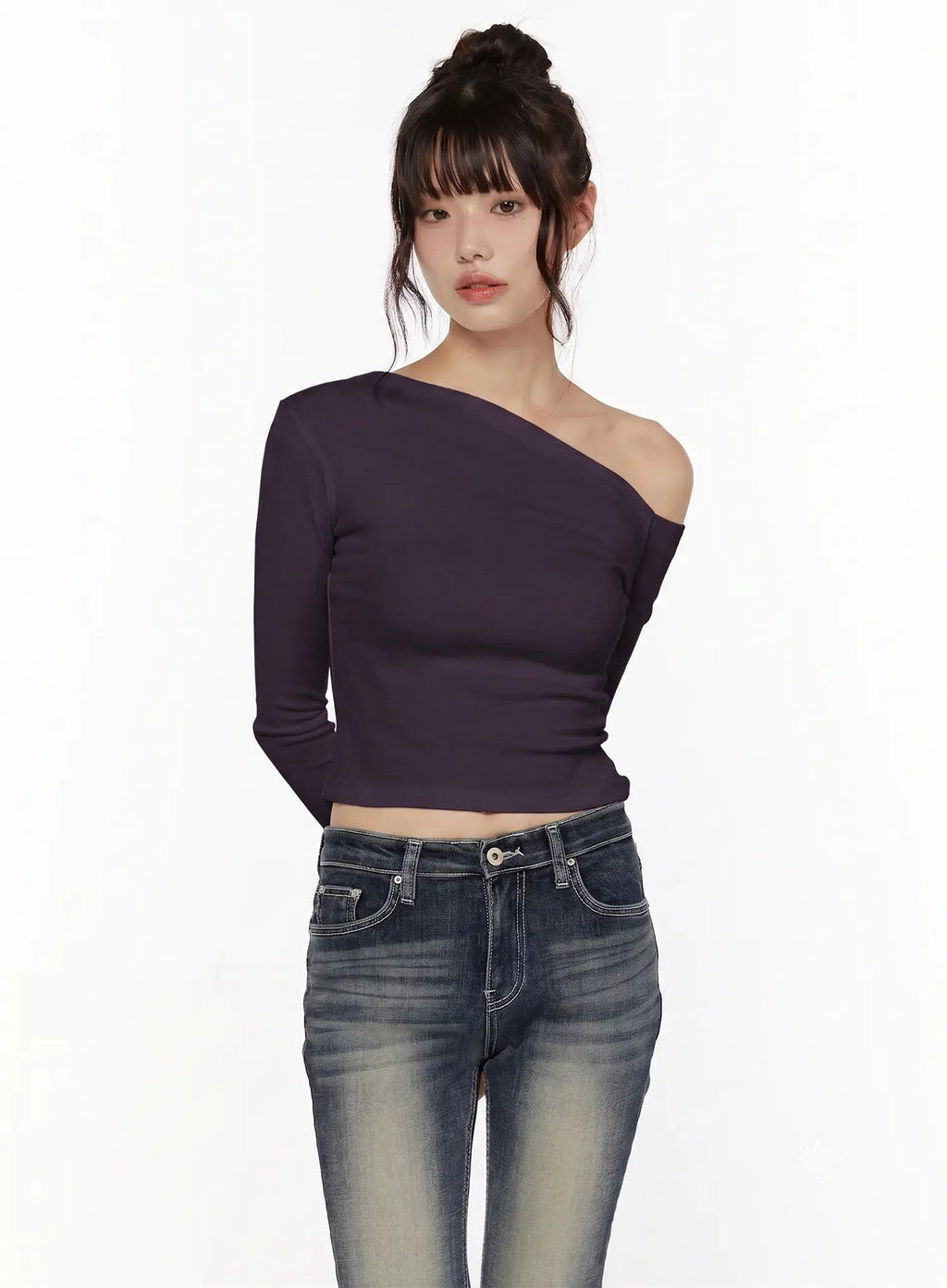 【🍇秋冬新色】Slide Off Shoulder Top