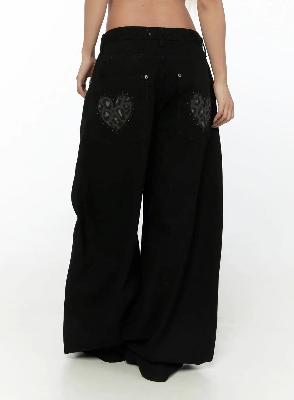 Heart Graphic Wide Pants