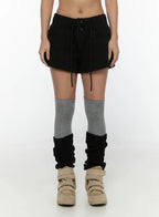 【🍂拼色神褲】Colorblock A-Line Shorts
