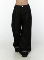 Dark Wash Baggy Jeans