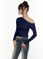 【🍇秋冬新色】Slide Off Shoulder Top