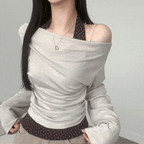 【秋冬約會】Flower Halter Top