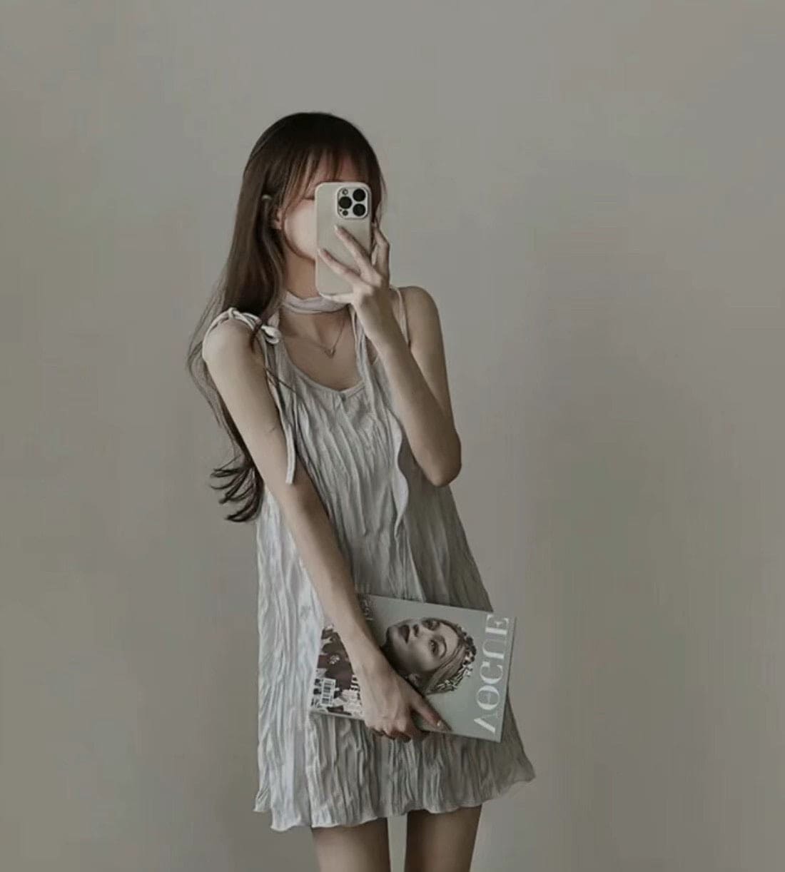 【Sweet and Girlish】Ruffled Dress Set