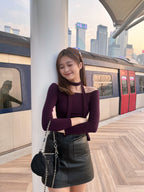 Tie Strap Off Shoulder Set 