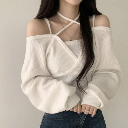 Off Shoulder Pretzel Top Set