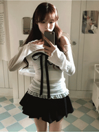 【🩶約會Pick】Ribbon Rose Top