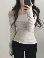 【🍇秋冬新色】Basic Off Shoulder Top