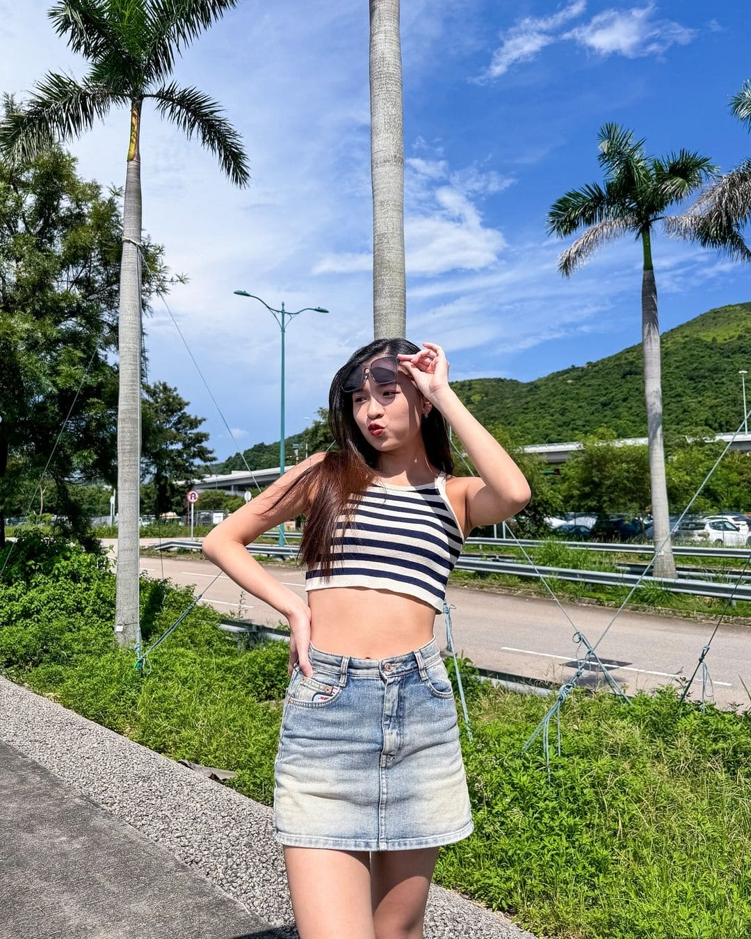 【韓網爆款！】Washing Denim Mini Skirt