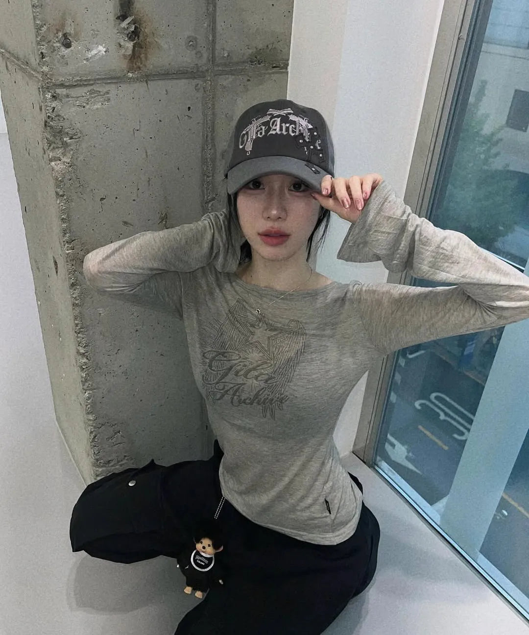 【JISOO同款】STAR WING SHEER LONG SLEEVE