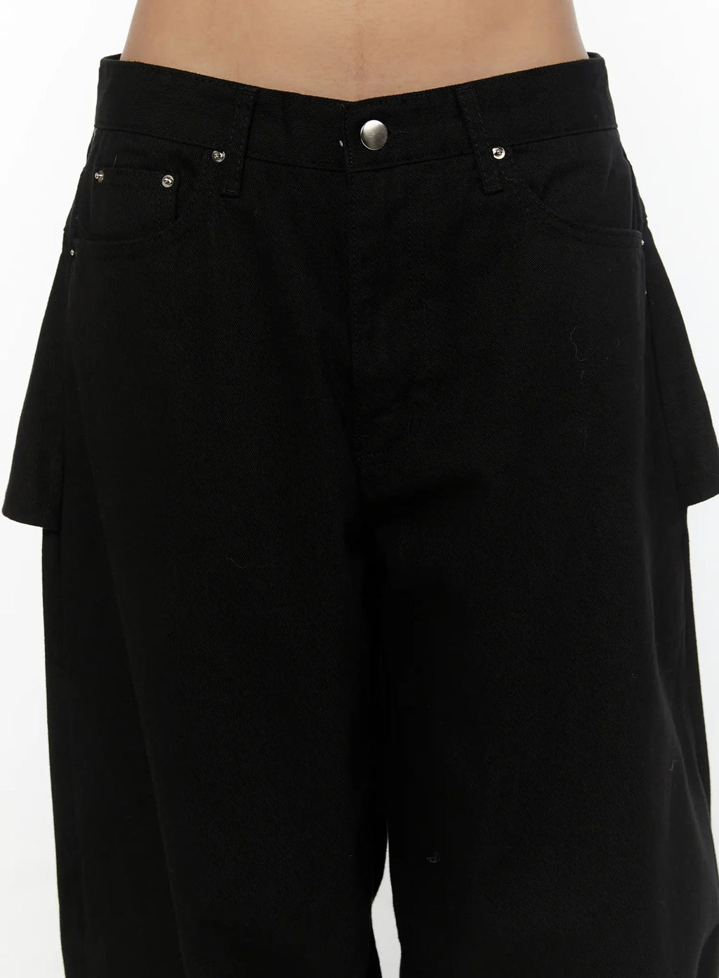 Studded Wide Fit Skirt Pants