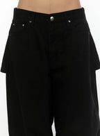 Studded Wide Fit Skirt Pants
