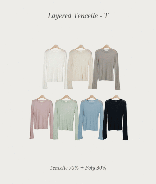 [Can be layered] Tencel Basic Tee
