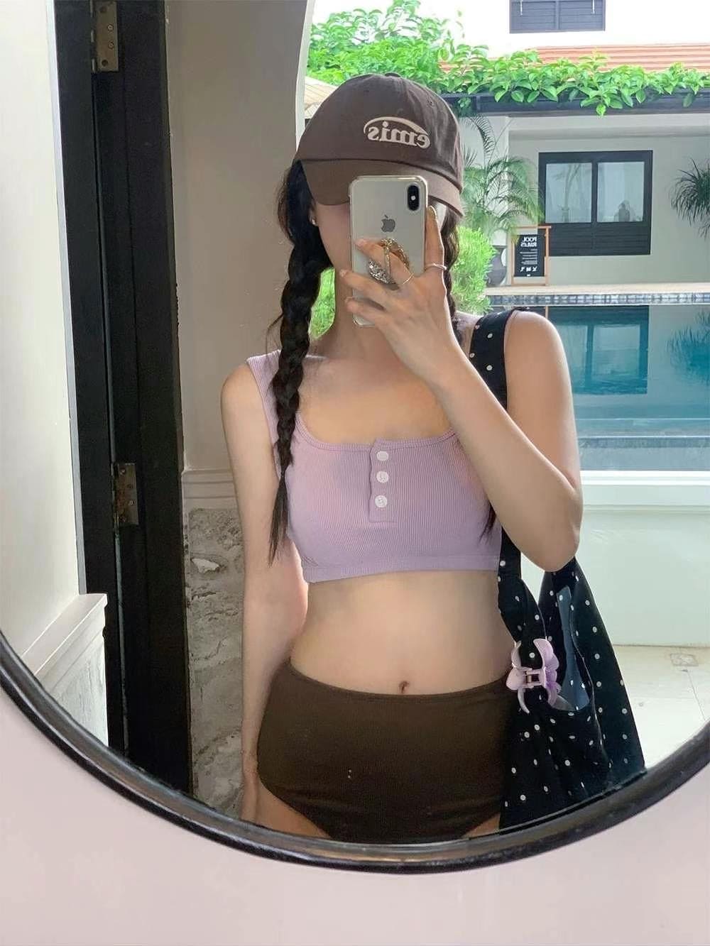 【💜Cute Series】Besh Button Bikini 