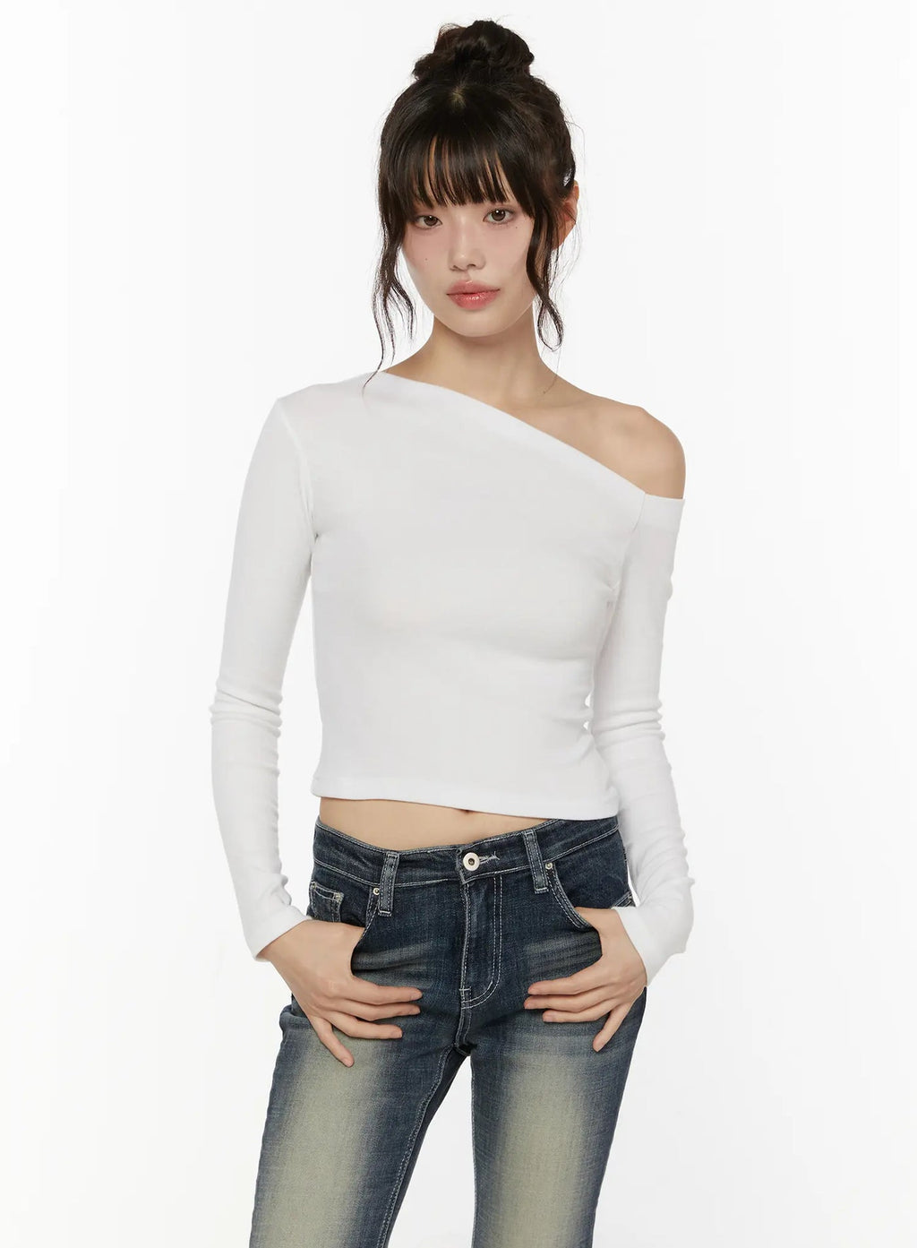 【🍇秋冬新色】Slide Off Shoulder Top