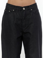 Raw Turn Up Baggy Jeans