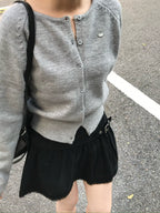 【🩶Daily】Label Cardigan 