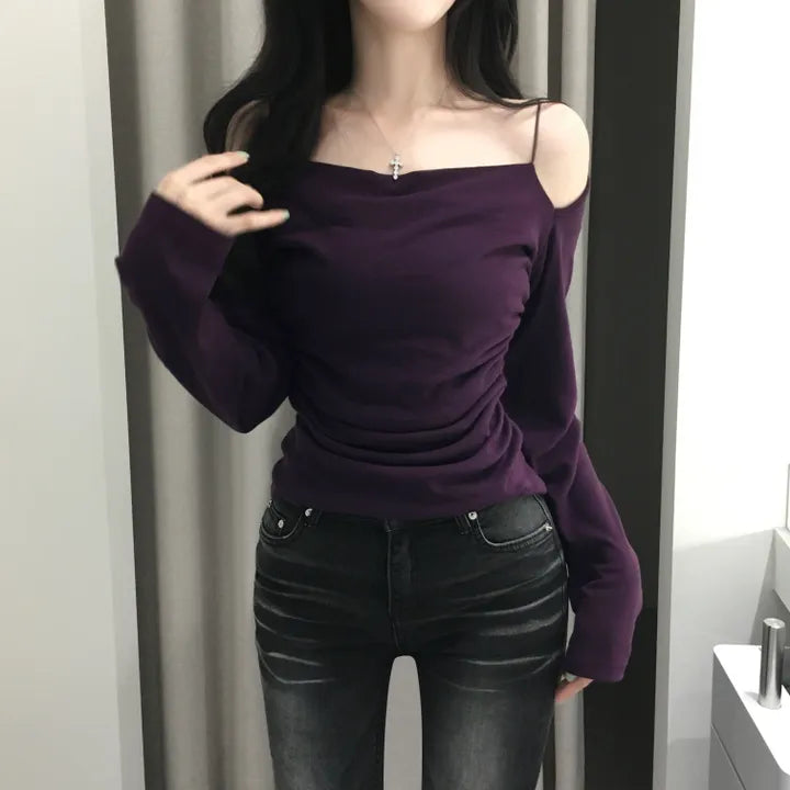 【🍇年末節日】Midnight Double Strap Top