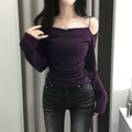 【🍇年末節日】Midnight Double Strap Top