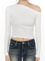 【🍇秋冬新色】Slide Off Shoulder Top