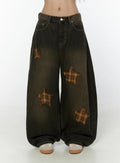 Ezekiel Tinted Star Patch Baggy Jeans
