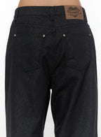 Raw Turn Up Baggy Jeans