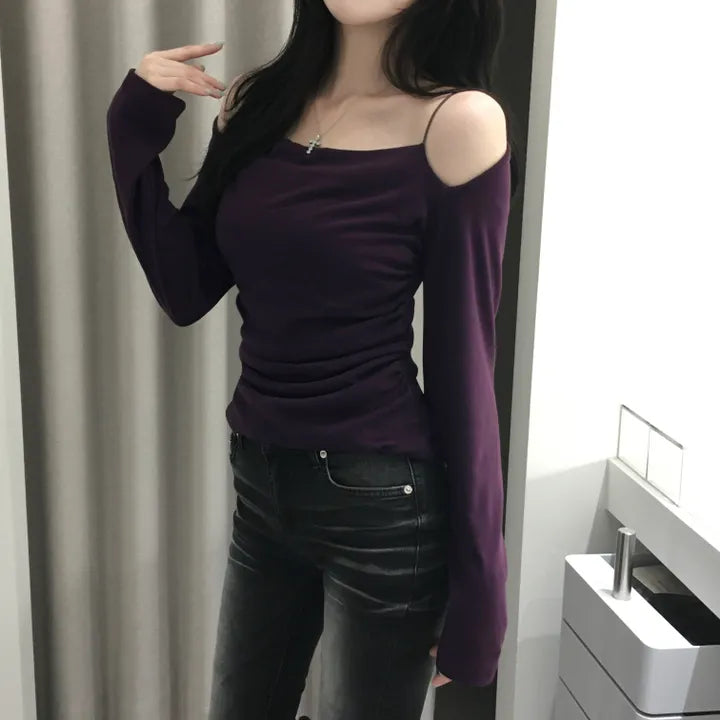 【🍇年末節日】Midnight Double Strap Top