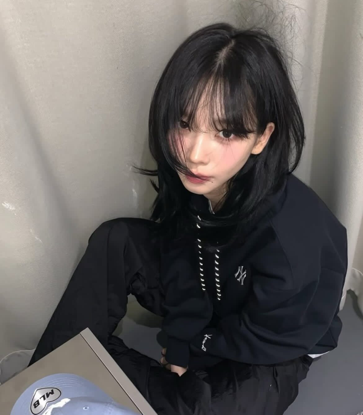 【KARINA x MLB】SIGNATURE BALL CAP NY