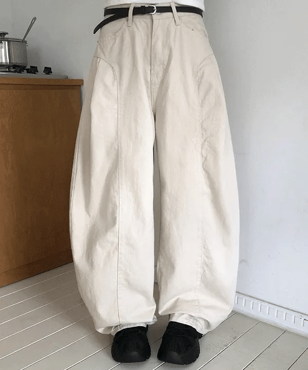 【彎刀神褲】Pintuck Balloon Pants