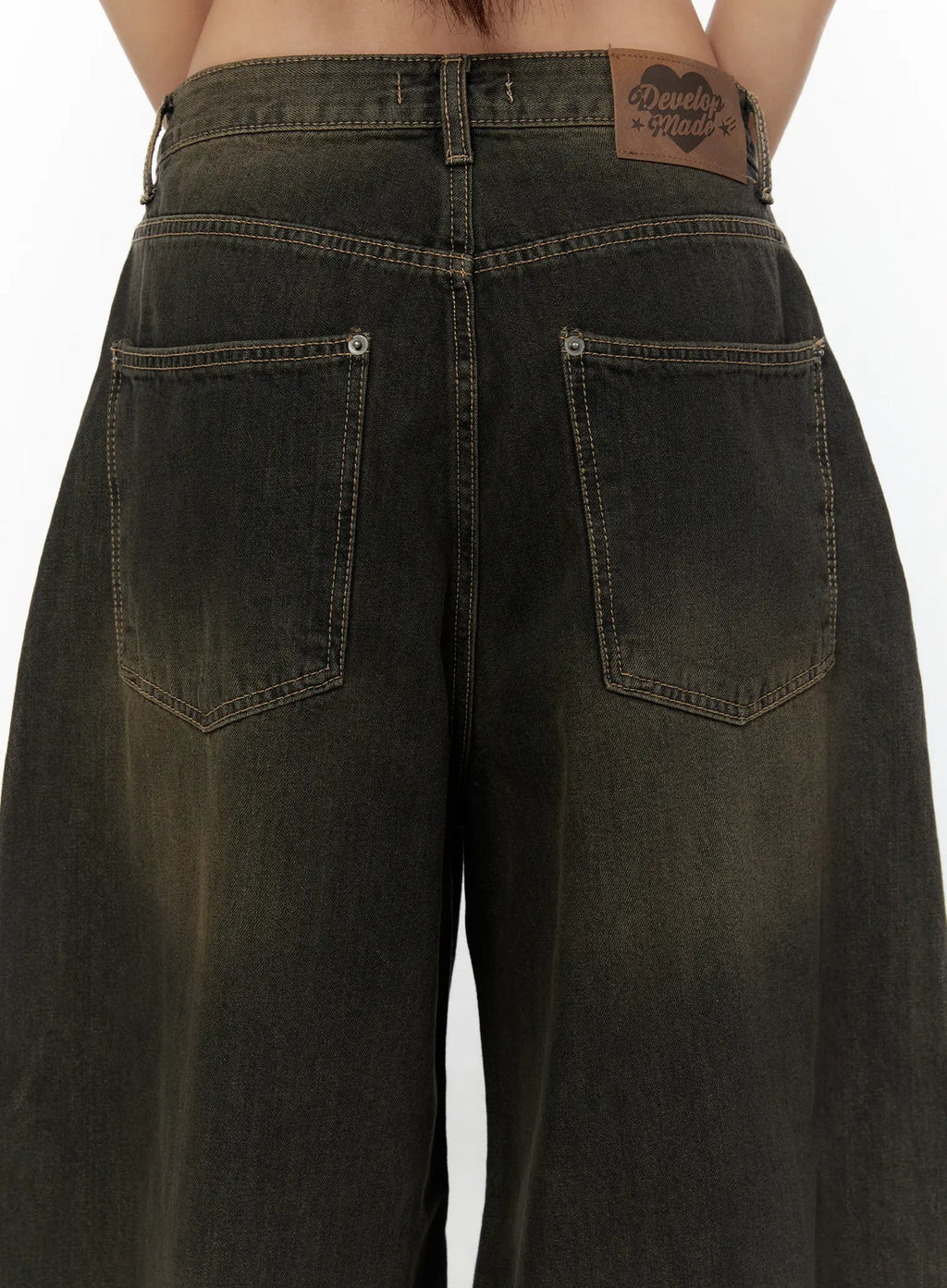 Ezekiel Tinted Star Patch Baggy Jeans