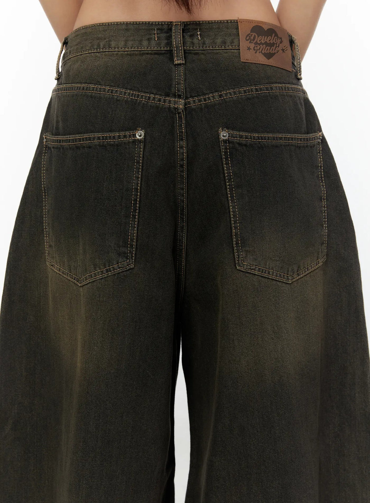 Ezekiel Tinted Star Patch Baggy Jeans