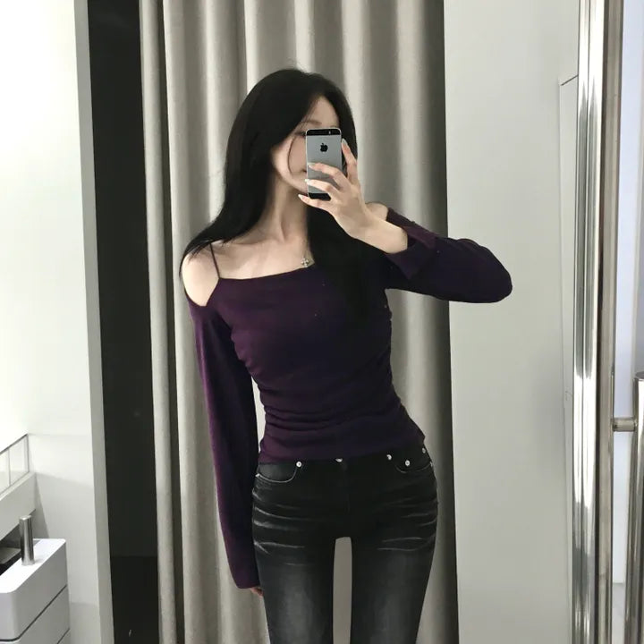 【🍇年末節日】Midnight Double Strap Top