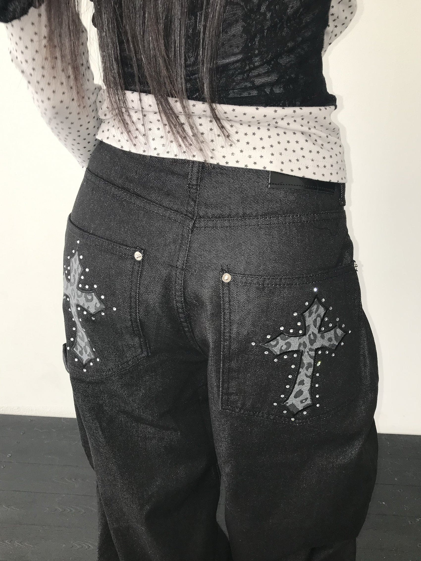 【Divine Pants Series】Cross Back Jeans 