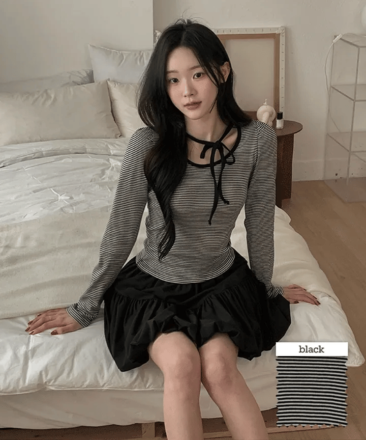 【日常y2k】Dangala Stripe Top