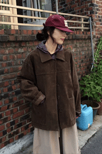 【🪵秋冬大衣】Suede Mid Jacket
