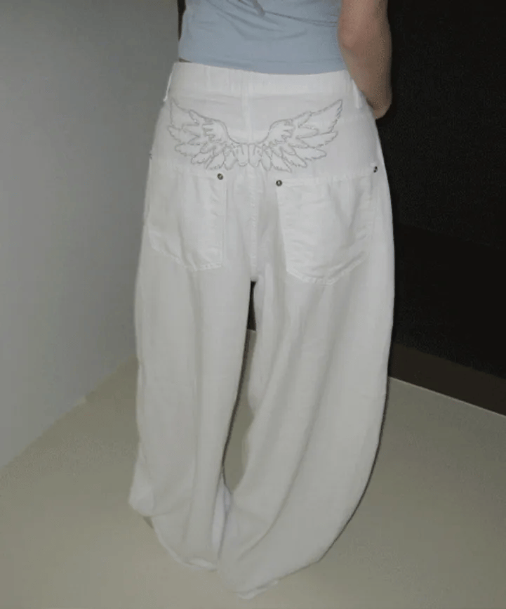 【夏日彎刀褲】Angel Wide Pants